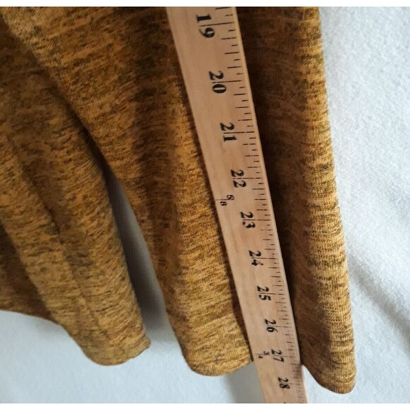 Ronnie Salloway Cowl Neck Top Women Large Mustard Large Detail Button - Picture 5 of 9